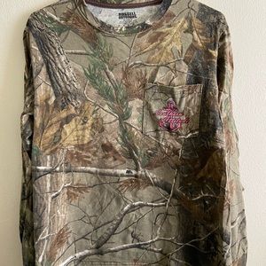 Southern Attitude Camo and Hot pink shirt